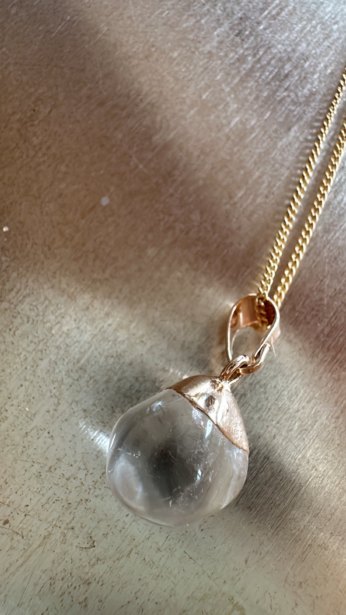 Bergkristallkette - Frau Gold