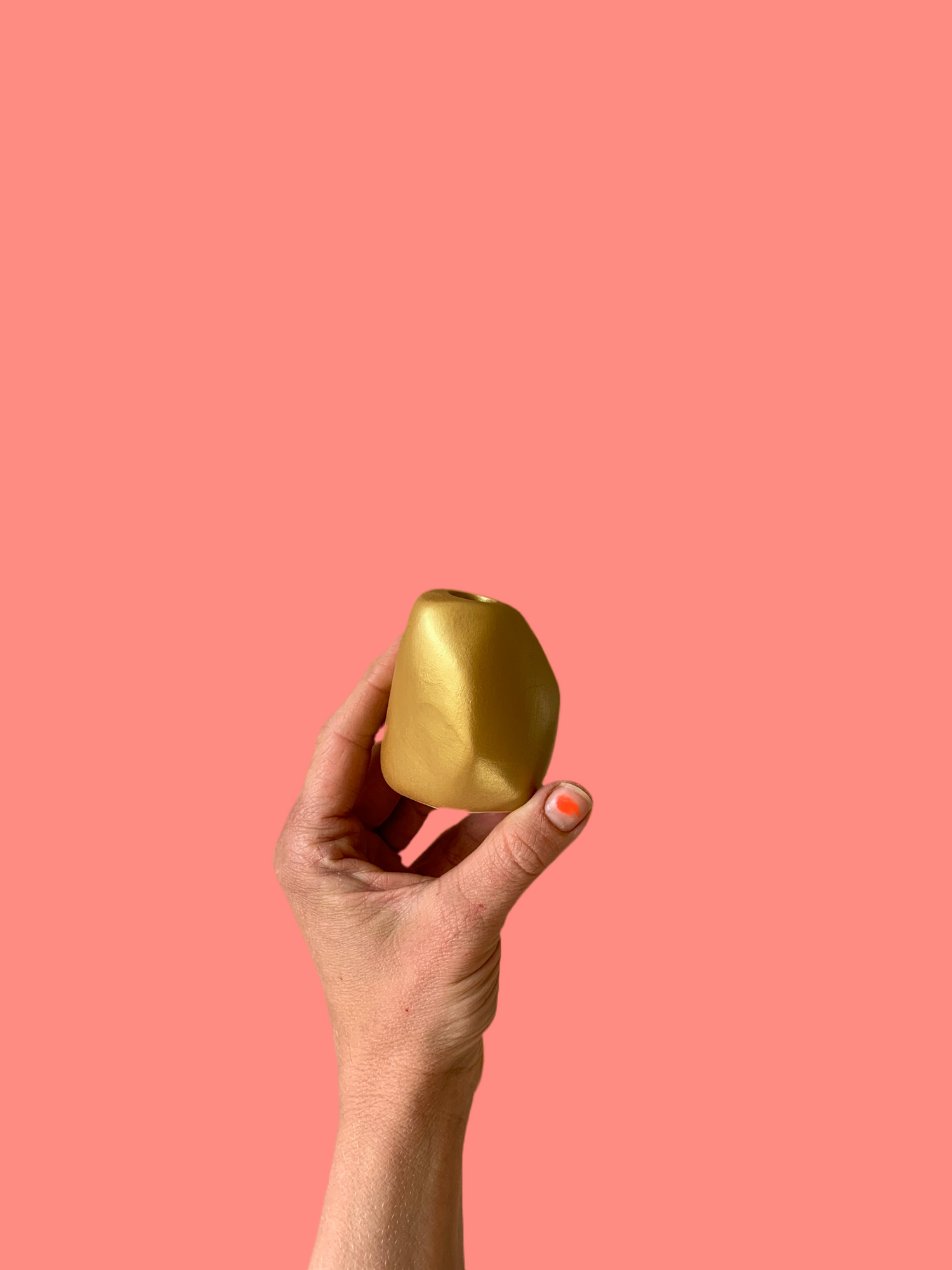 Gezeitensteine, goldfarben - Frau Gold