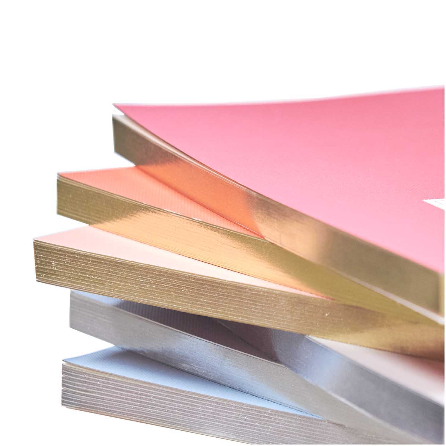 Notebook mit Farbgoldschnitt- viele Farben!
