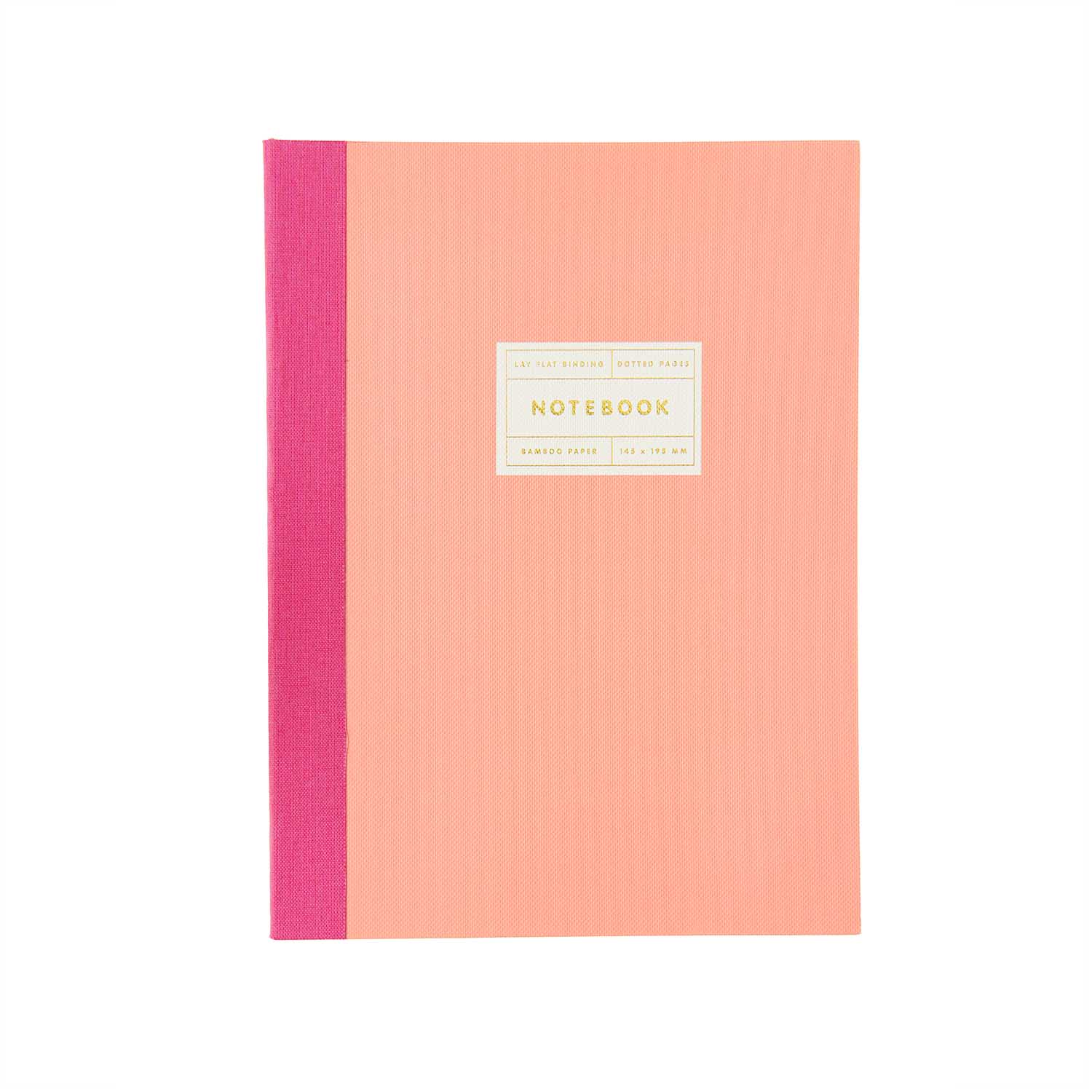 Notebook Peach, mit Farbgoldschnitt