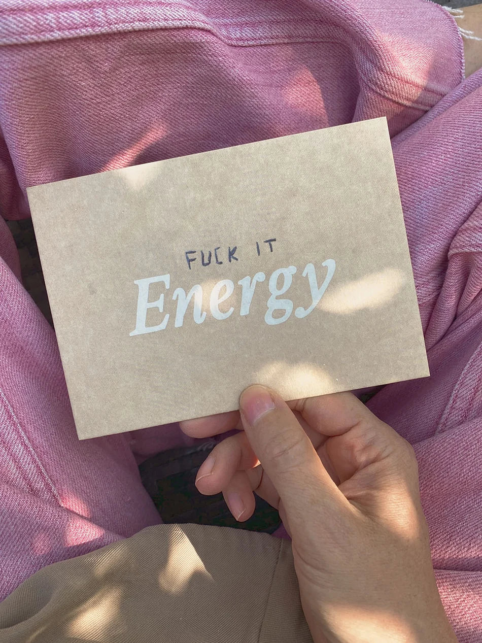 FUCK IT ENERGY – Postkarte