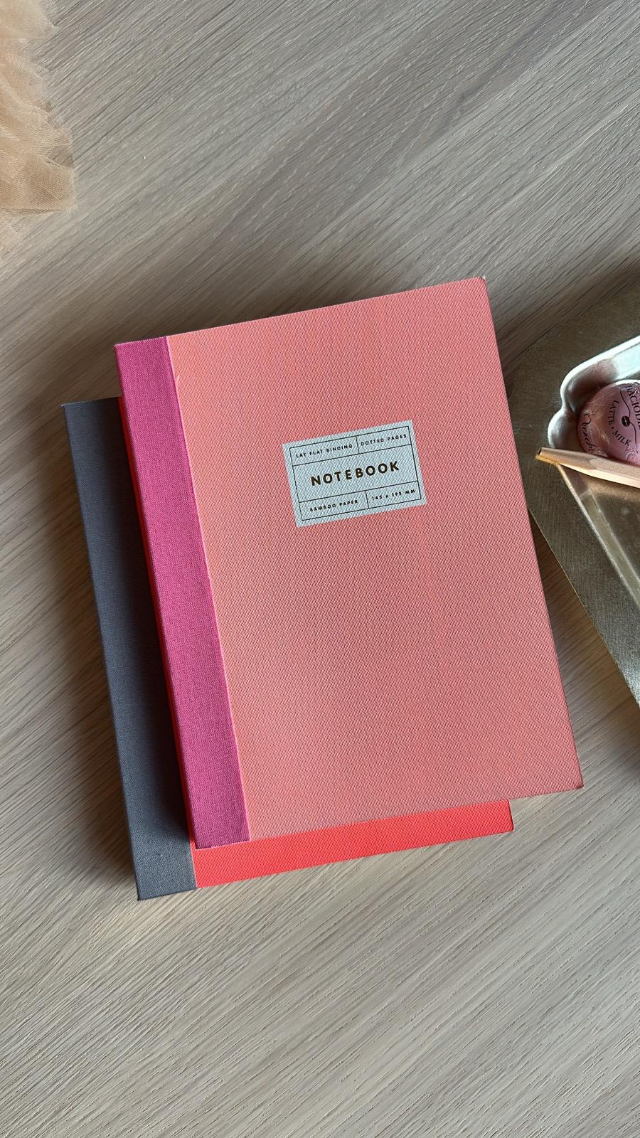 Notebook Peach, mit Farbgoldschnitt