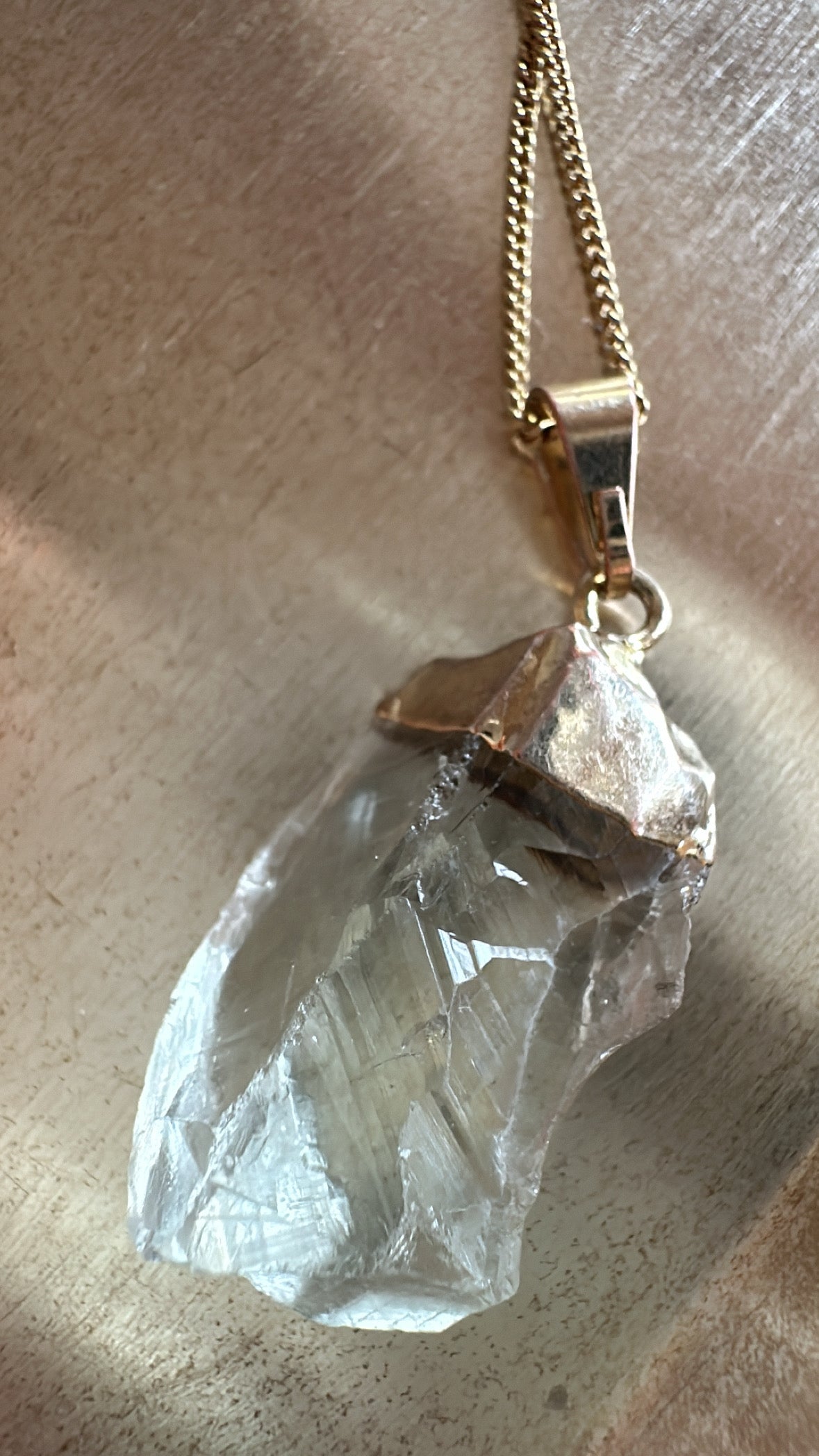 Prasiolithkette - Frau Gold