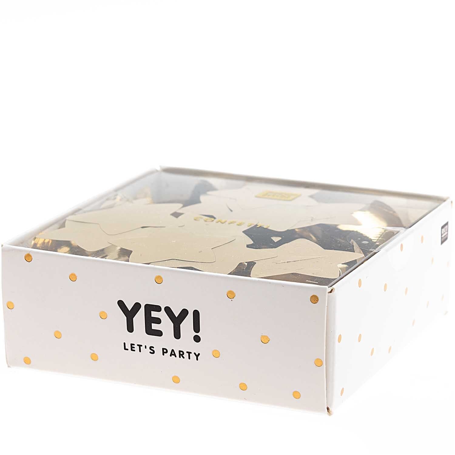 Flitter Sterne gold 50g - Frau Gold