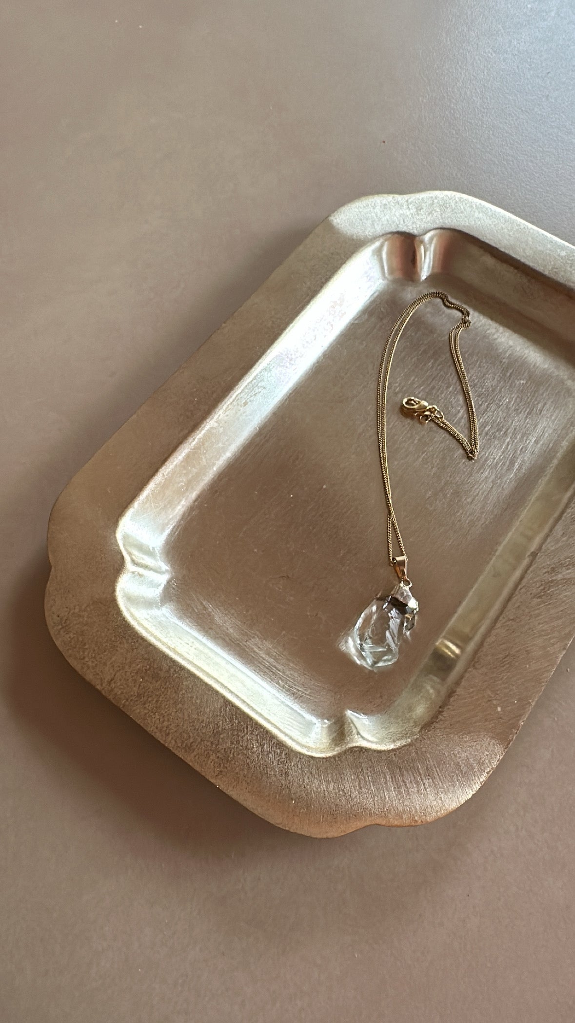 Prasiolithkette - Frau Gold