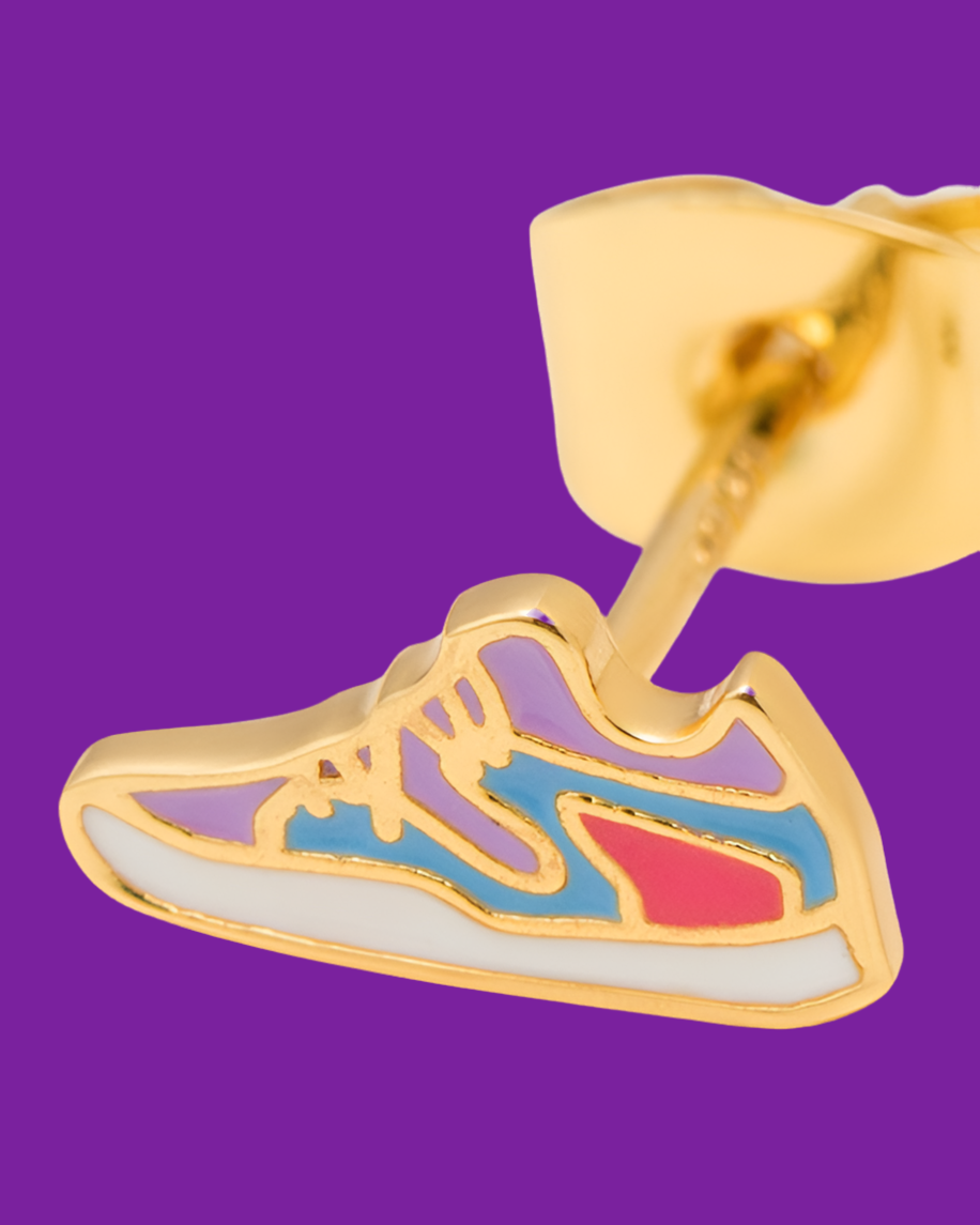 Ohrstecker Sneaker - Frau Gold