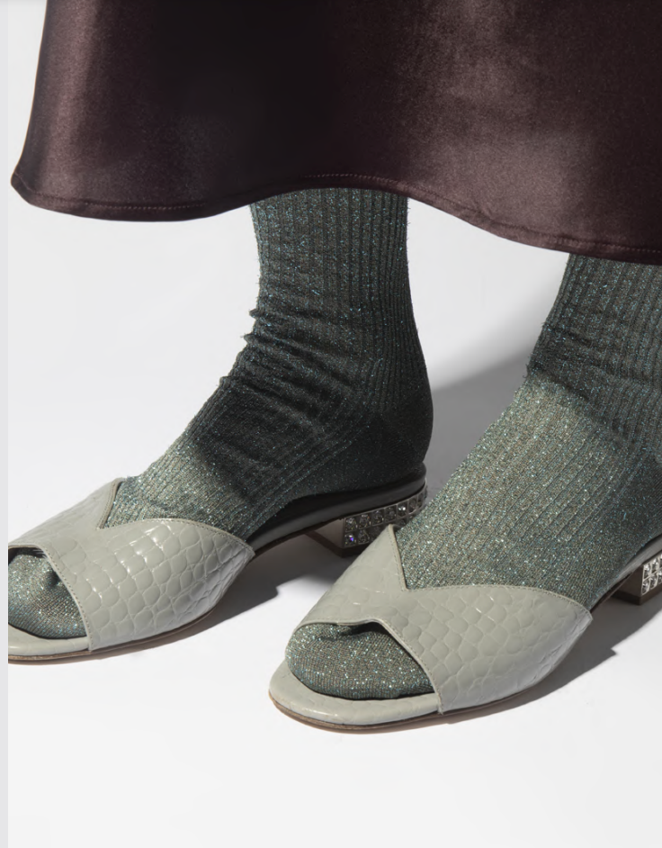 Fire fly- Viscose mit Glam - Frau Gold