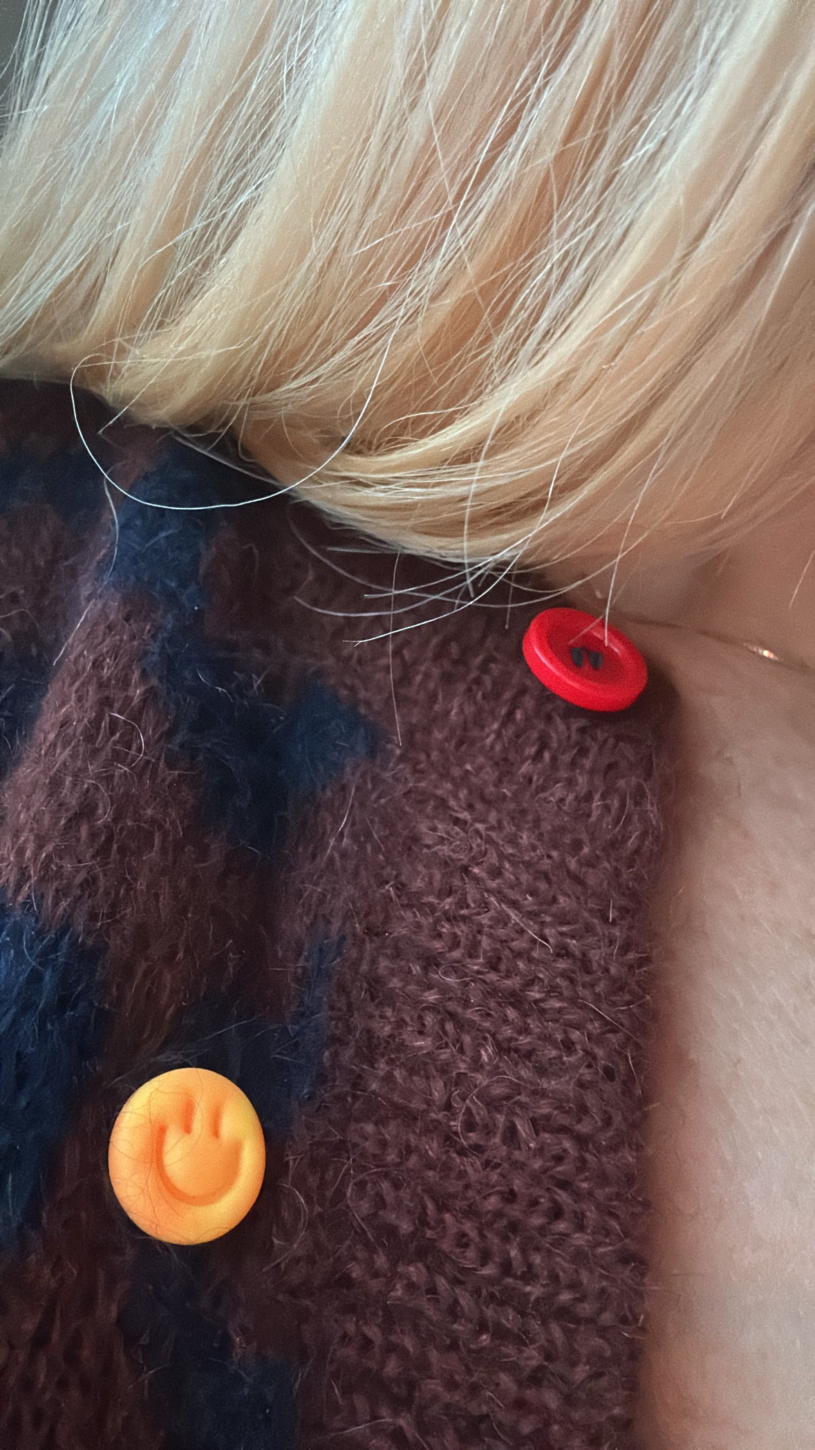 Smiley Pin Neonmarble - Frau Gold