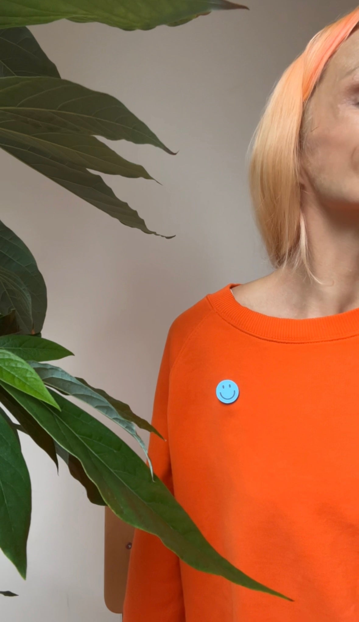 Smiley Pin - Frau Gold