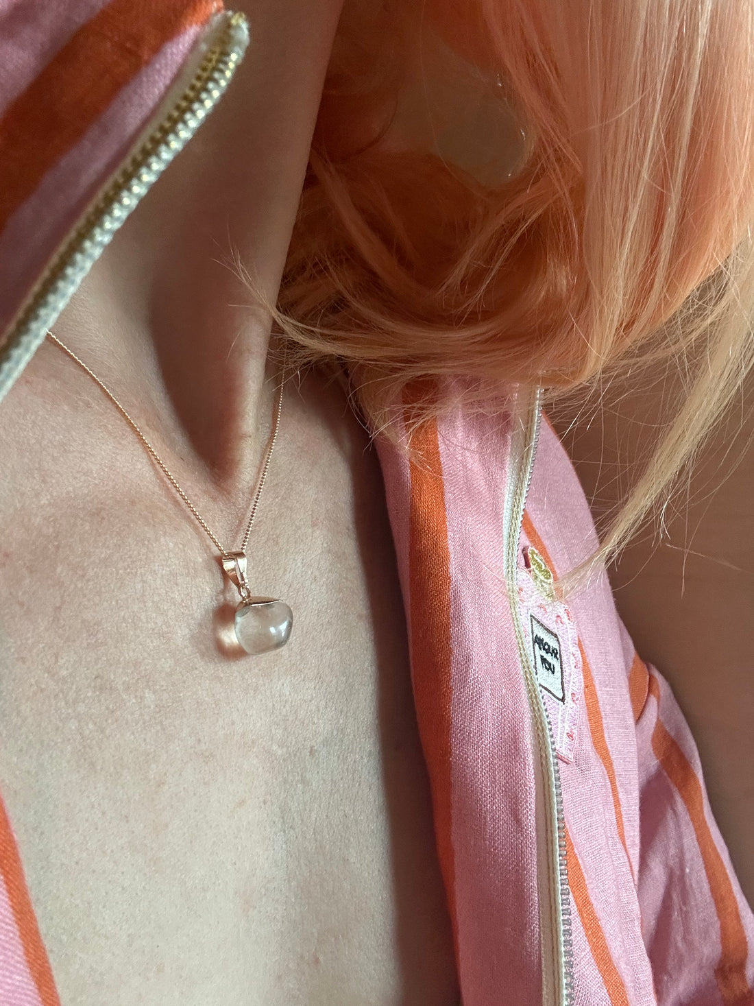 Bergkristallkette - Frau Gold