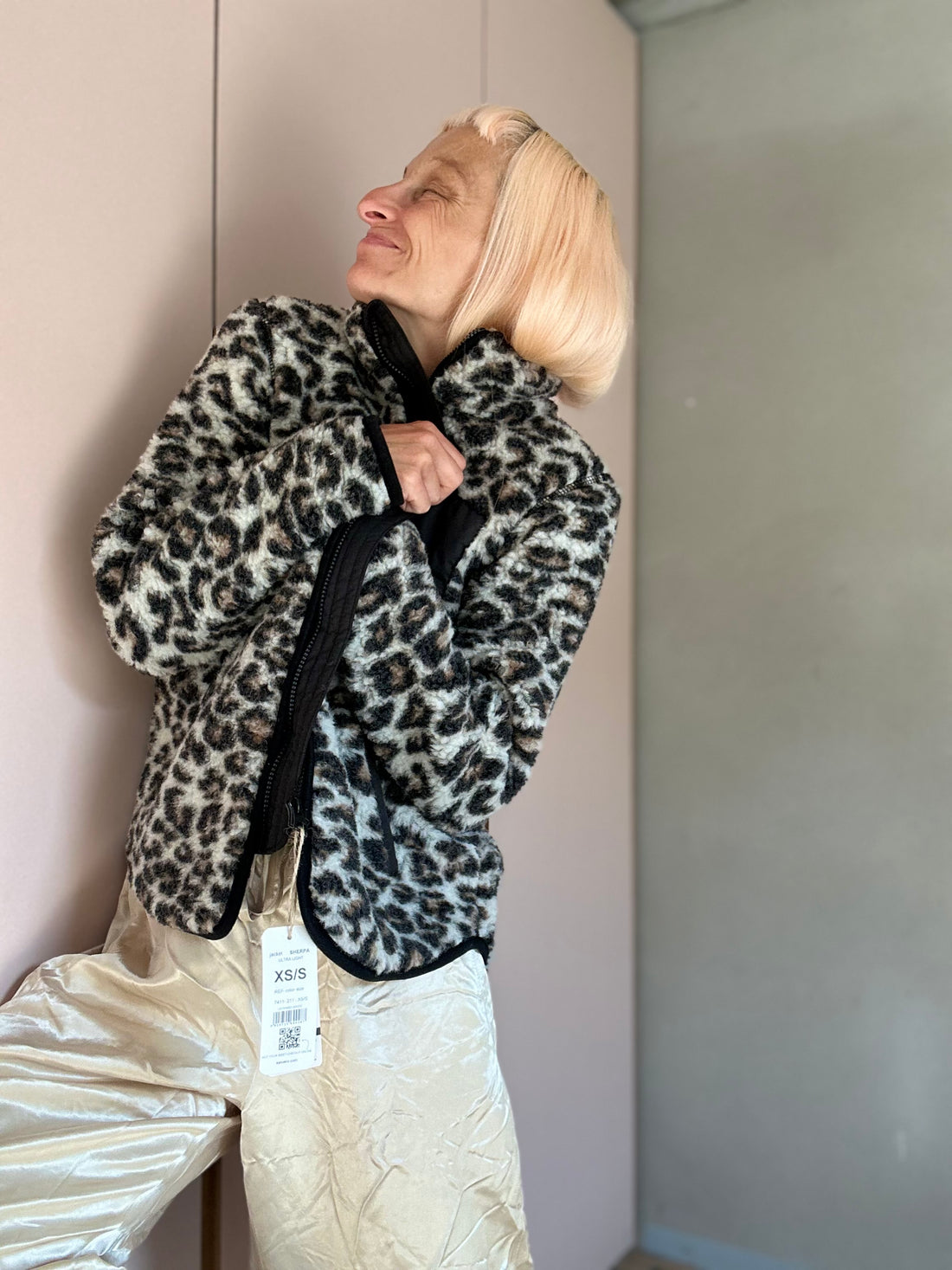 Jacke Leo 100% Wolle - Frau Gold