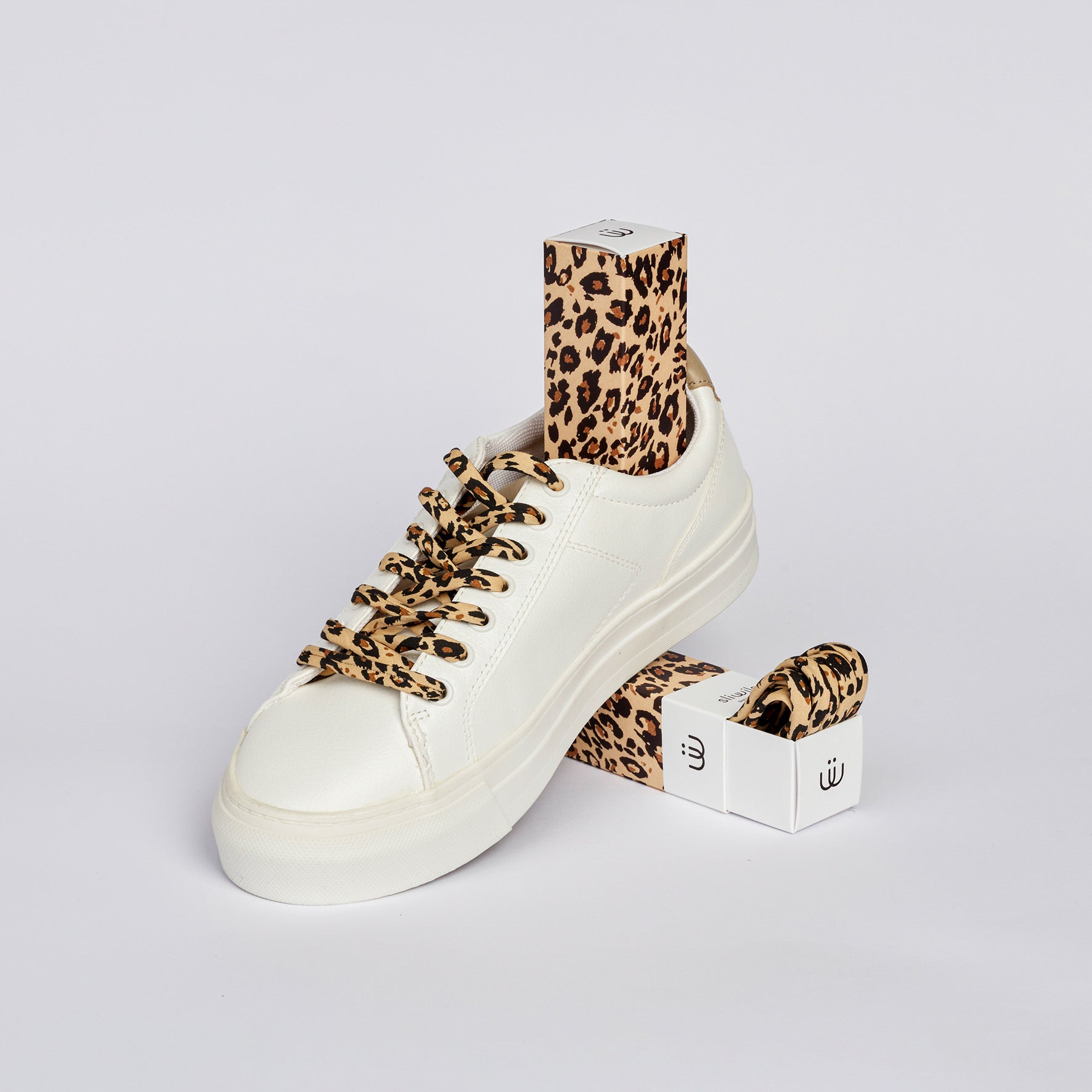 Schuhbändel Savage Leopard - Frau Gold