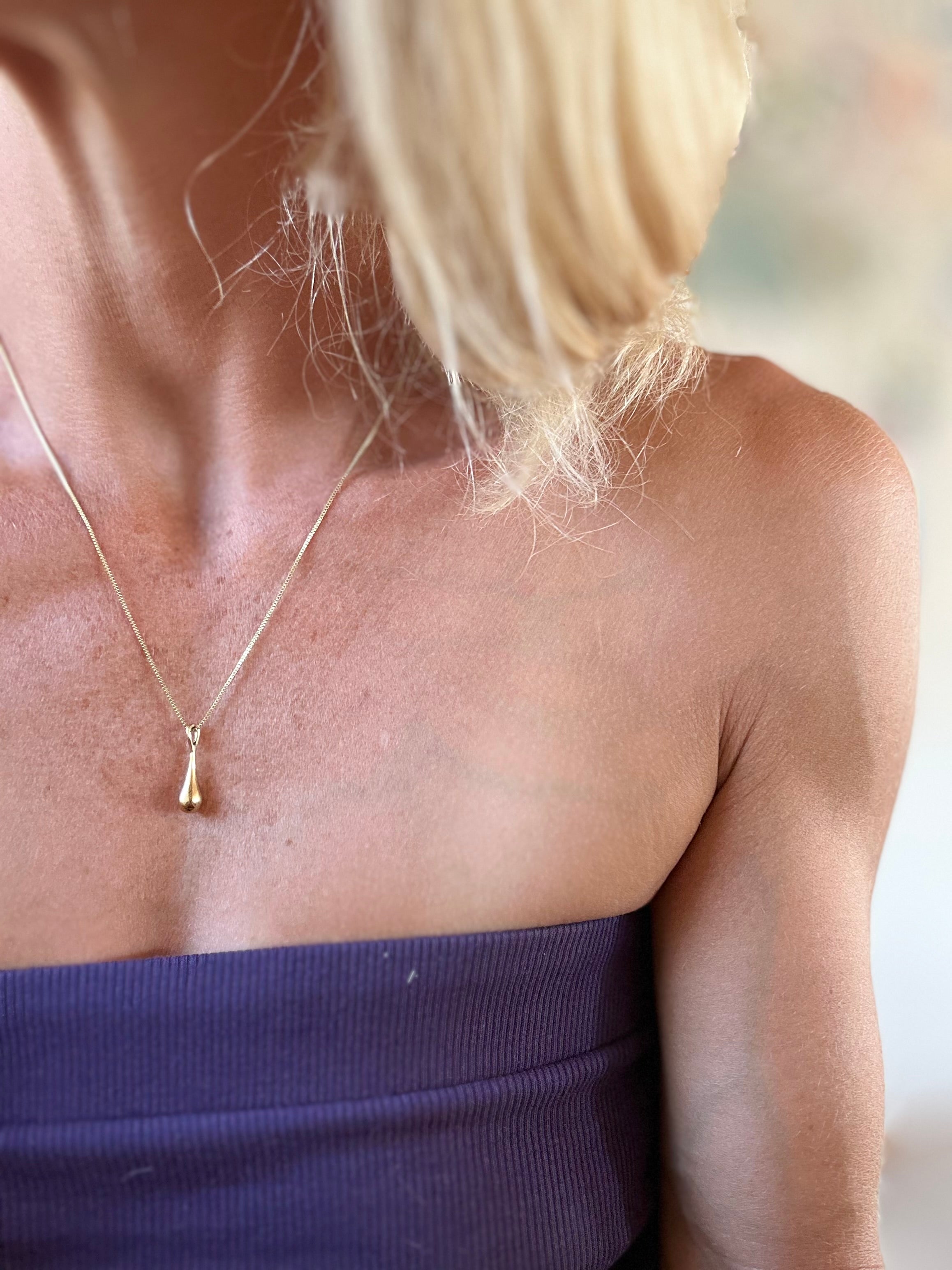 Messingkette Drop - Frau Gold