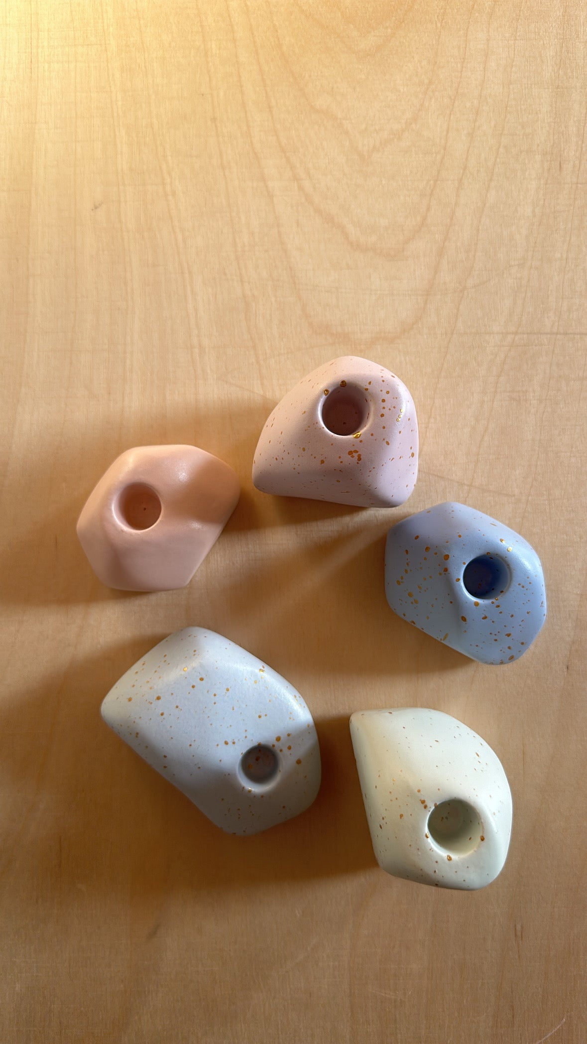 Gezeitensteine, goldgesprenkelt - Frau Gold