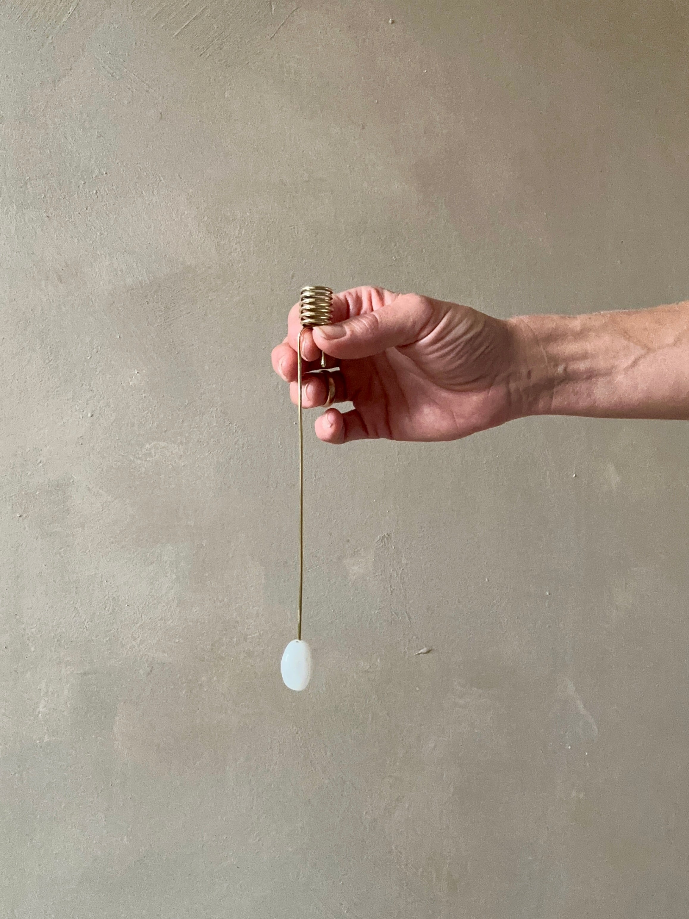 Licht, stoned - weisser Kiesel - Frau Gold