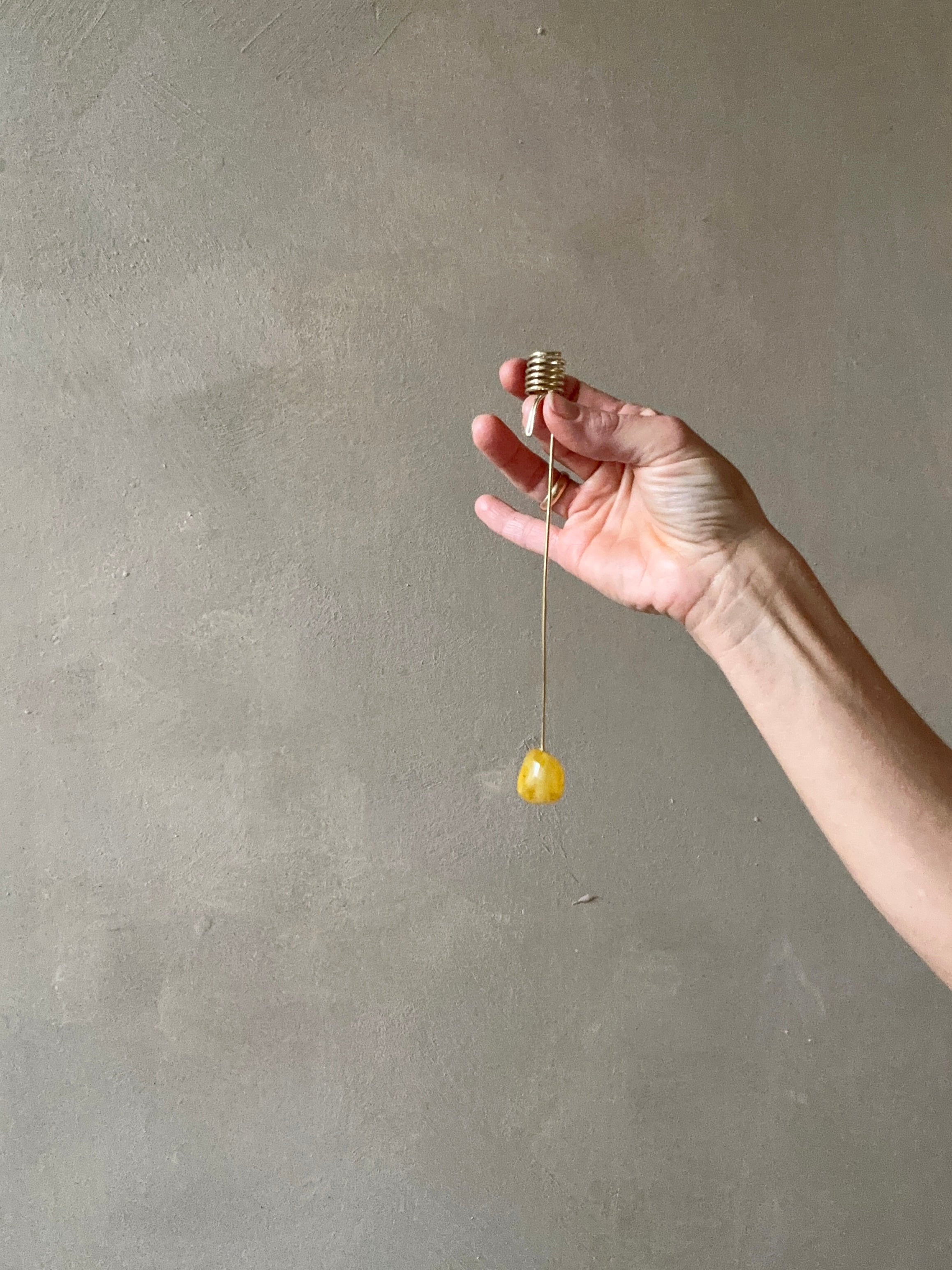 Licht, stoned - gelber Onyx. - Frau Gold