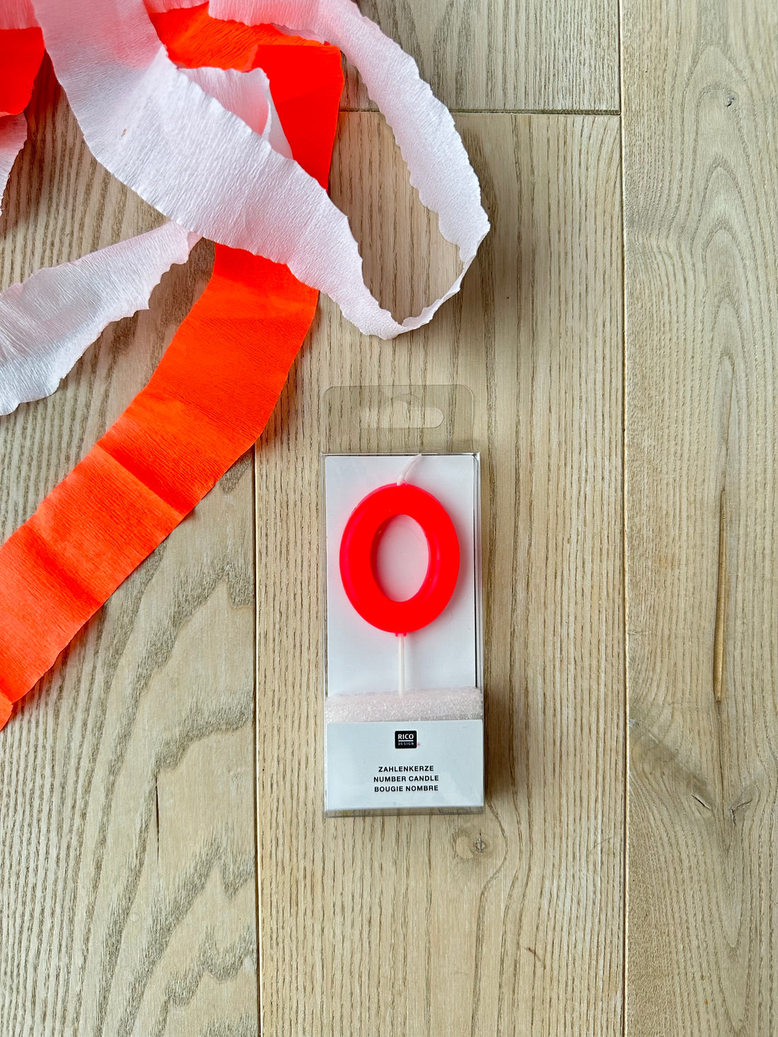 Zahlenkerze Neonpink 0-9 - Frau Gold