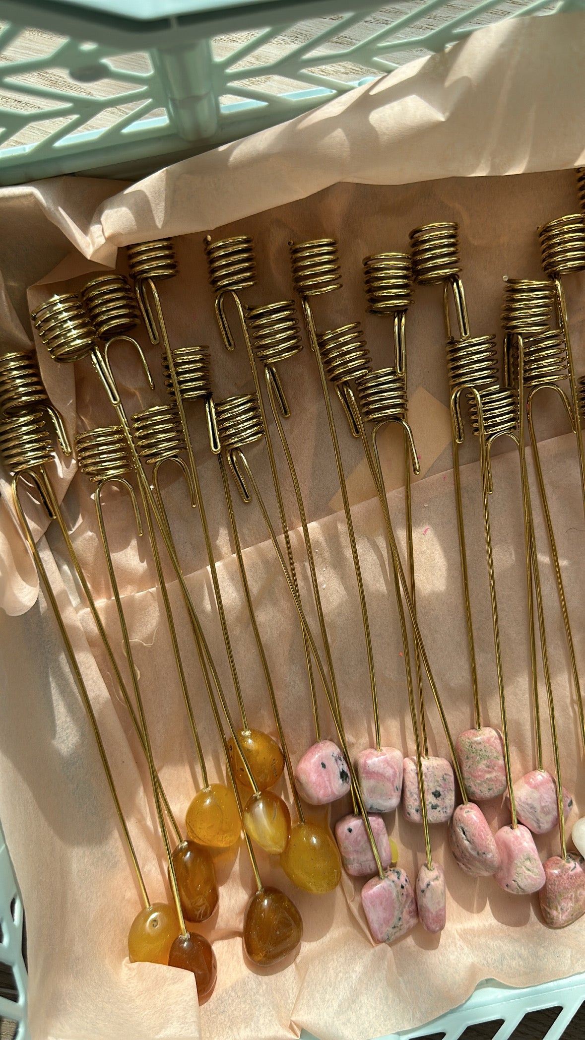 Licht, stoned - gelber Onyx. - Frau Gold