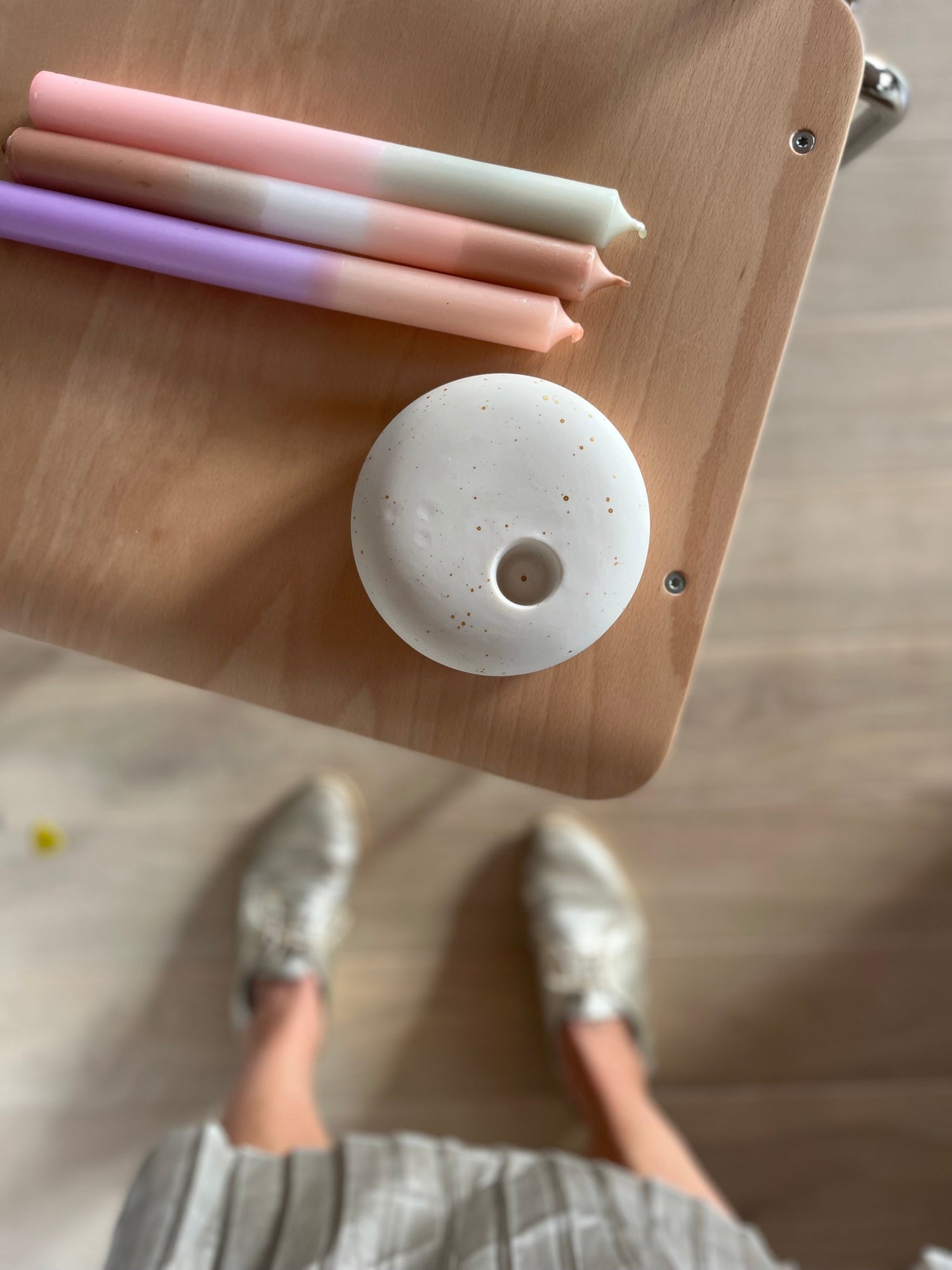 Nebensonne - der Signature Kerzenhalter für Frau Gold Kerzen - Frau Gold