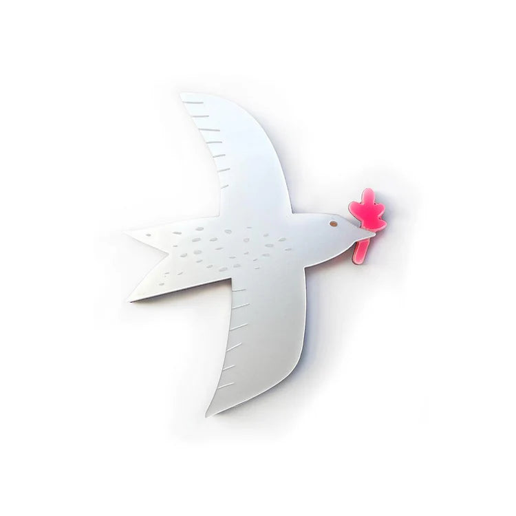 Brosche Peace - Frau Gold