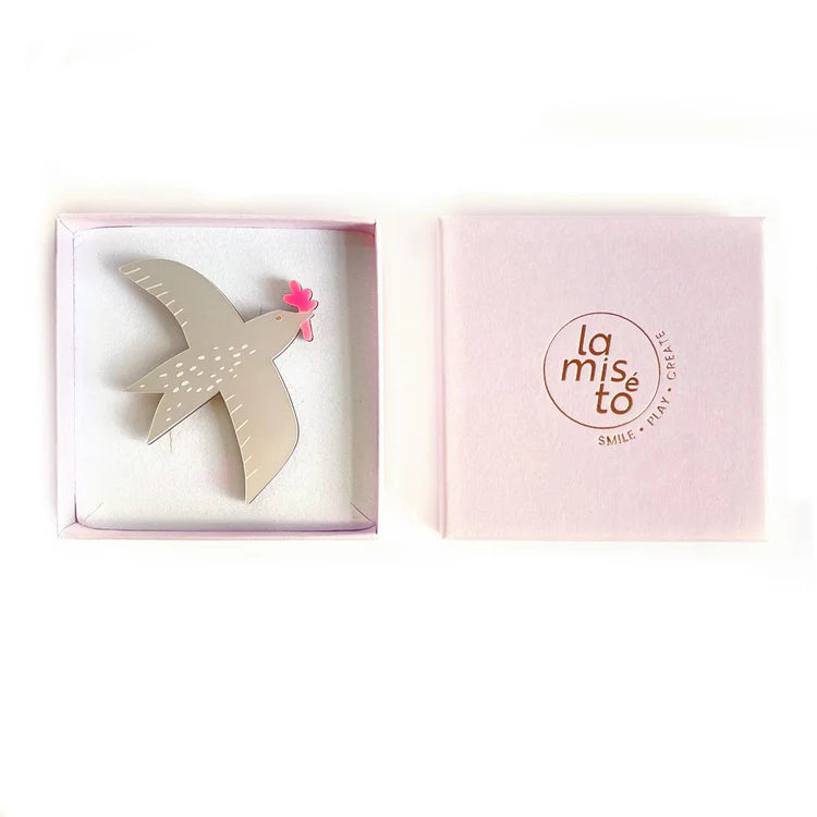 Brosche Peace - Frau Gold