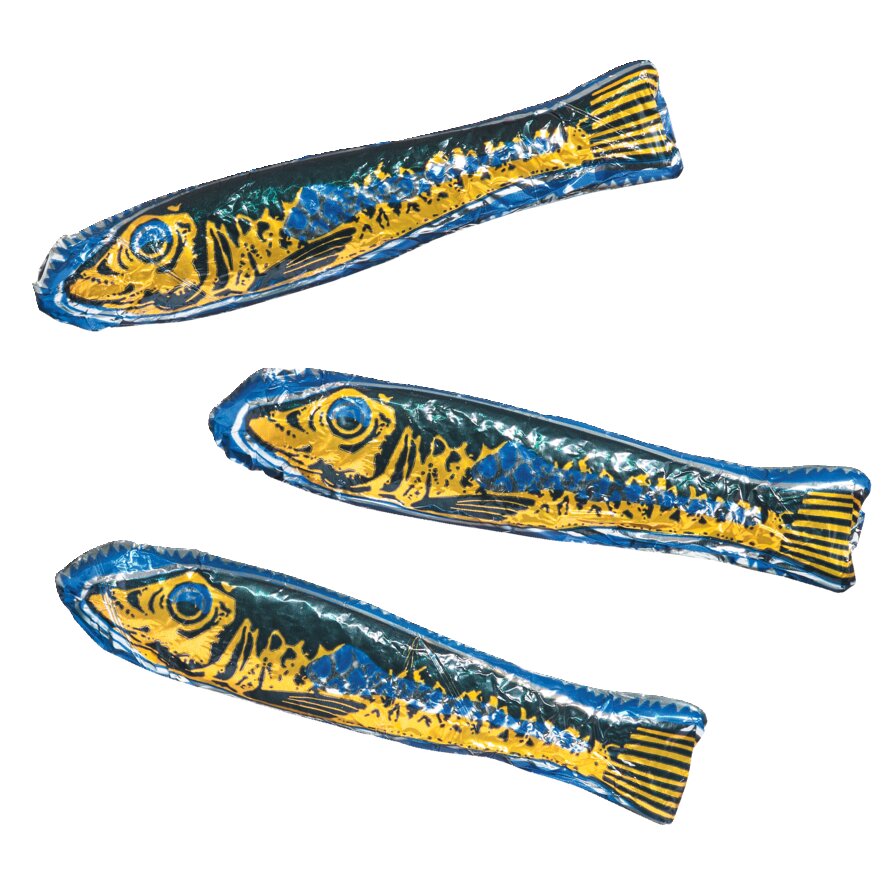 Schokoladen Sardinen - Frau Gold