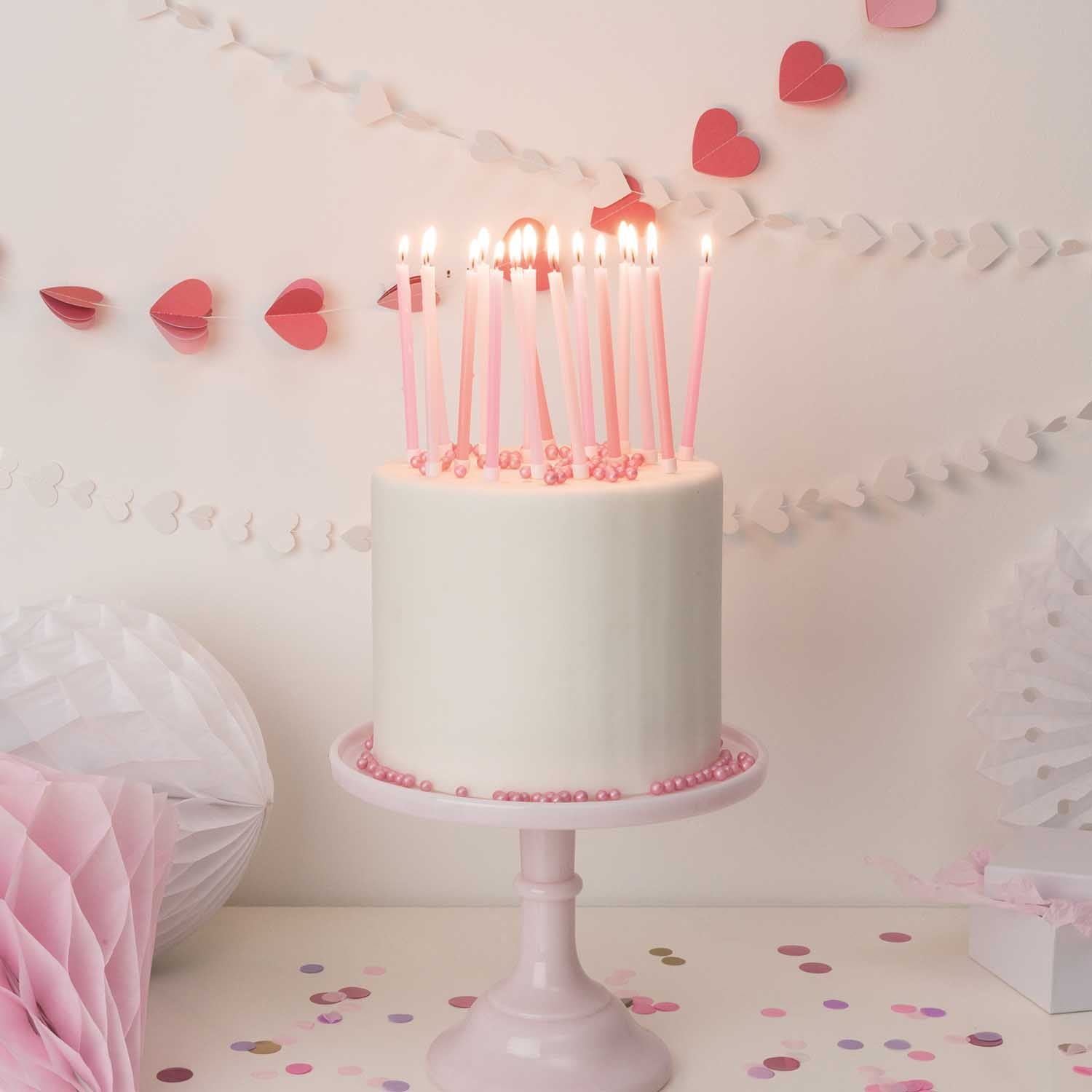 Bougies d’anniversaire « Confettis » - une phrase de huit pièces
