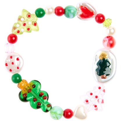 Readymade-Armband „Shiny Christmas Trees“