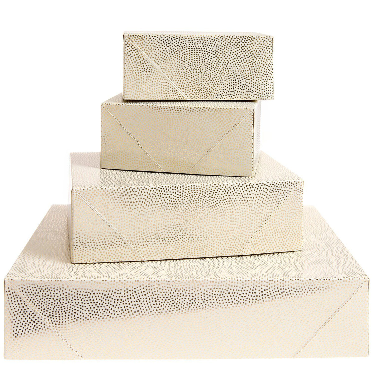 Papierschachtel-Set Gold – 4 Stück