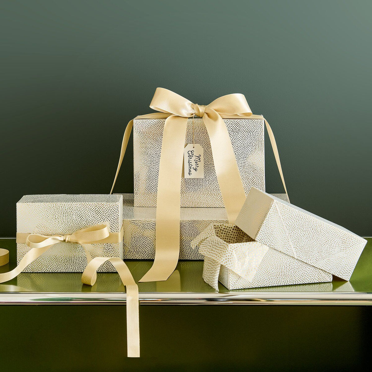 Papierschachtel-Set Gold – 4 Stück