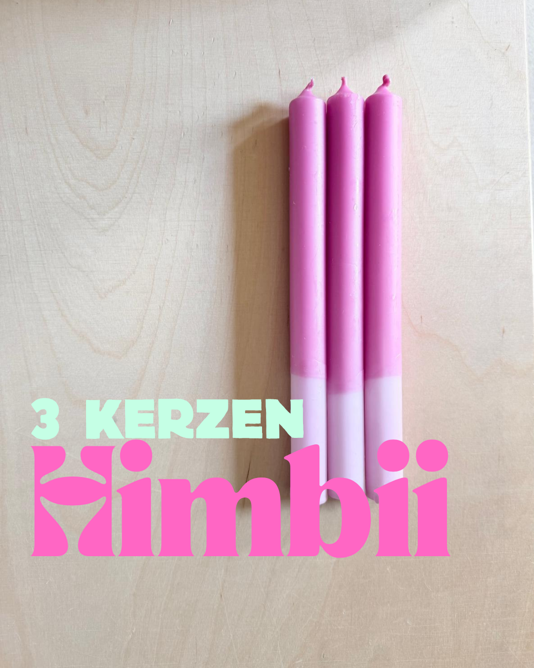 Drei klassische Tafelkerzen – Himbii