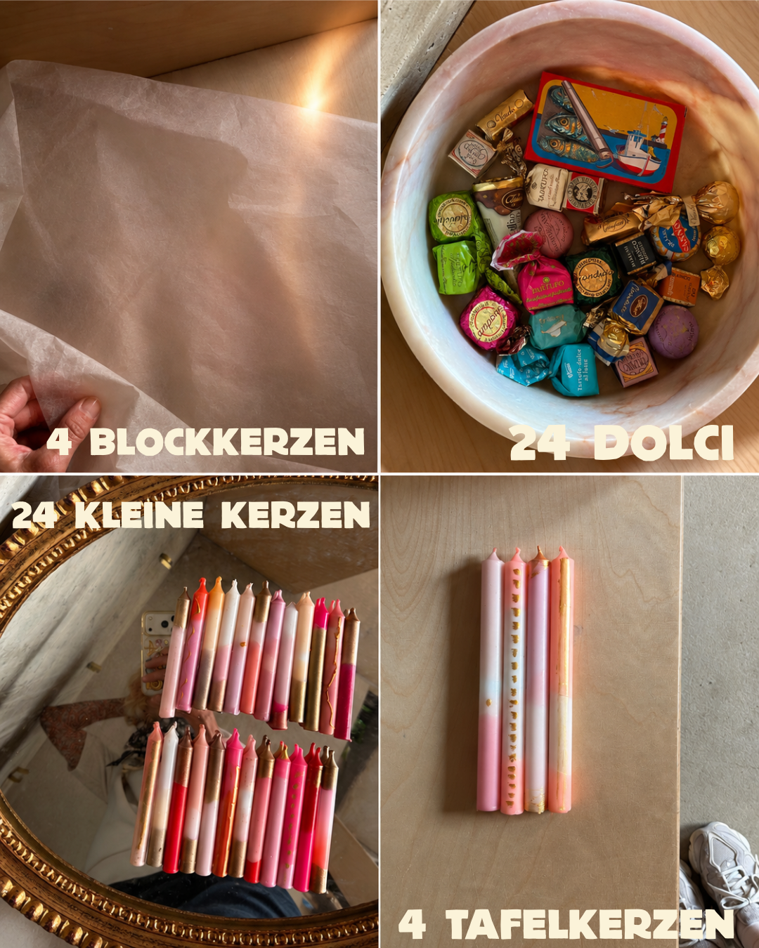 Die Dezember Vier- Adventspaket komplett aus dem Goldenen Haus