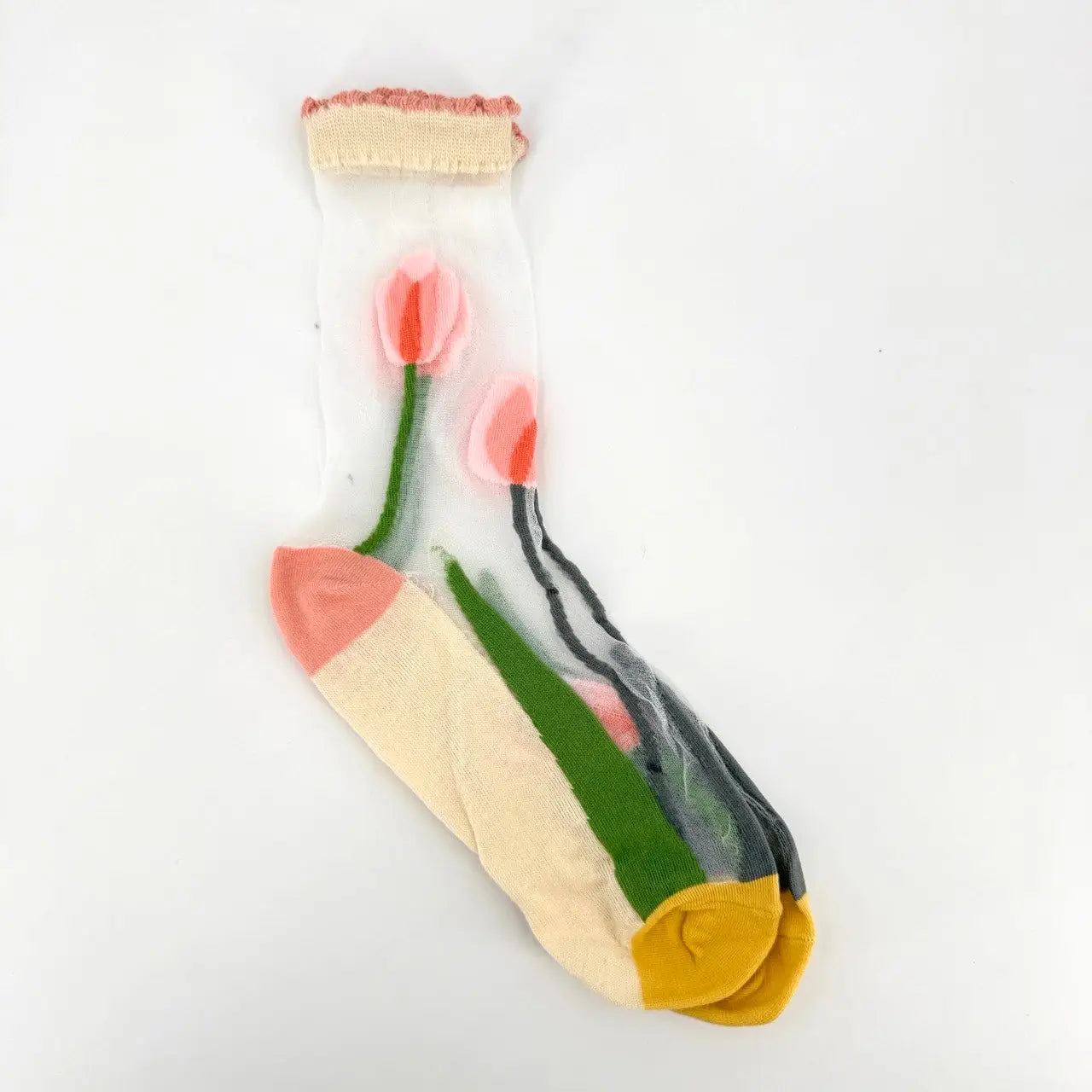 transparente Strümpfe- Tulpen