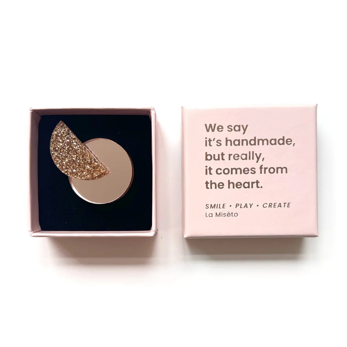 Konfettibrosche Goldsparkle