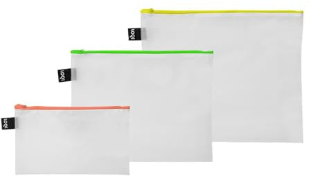 LOQI TRANSPARENT Milky Neon Zip Pockets