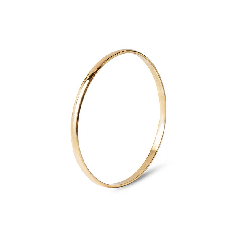 Armreif Half Round, Messing - Frau Gold