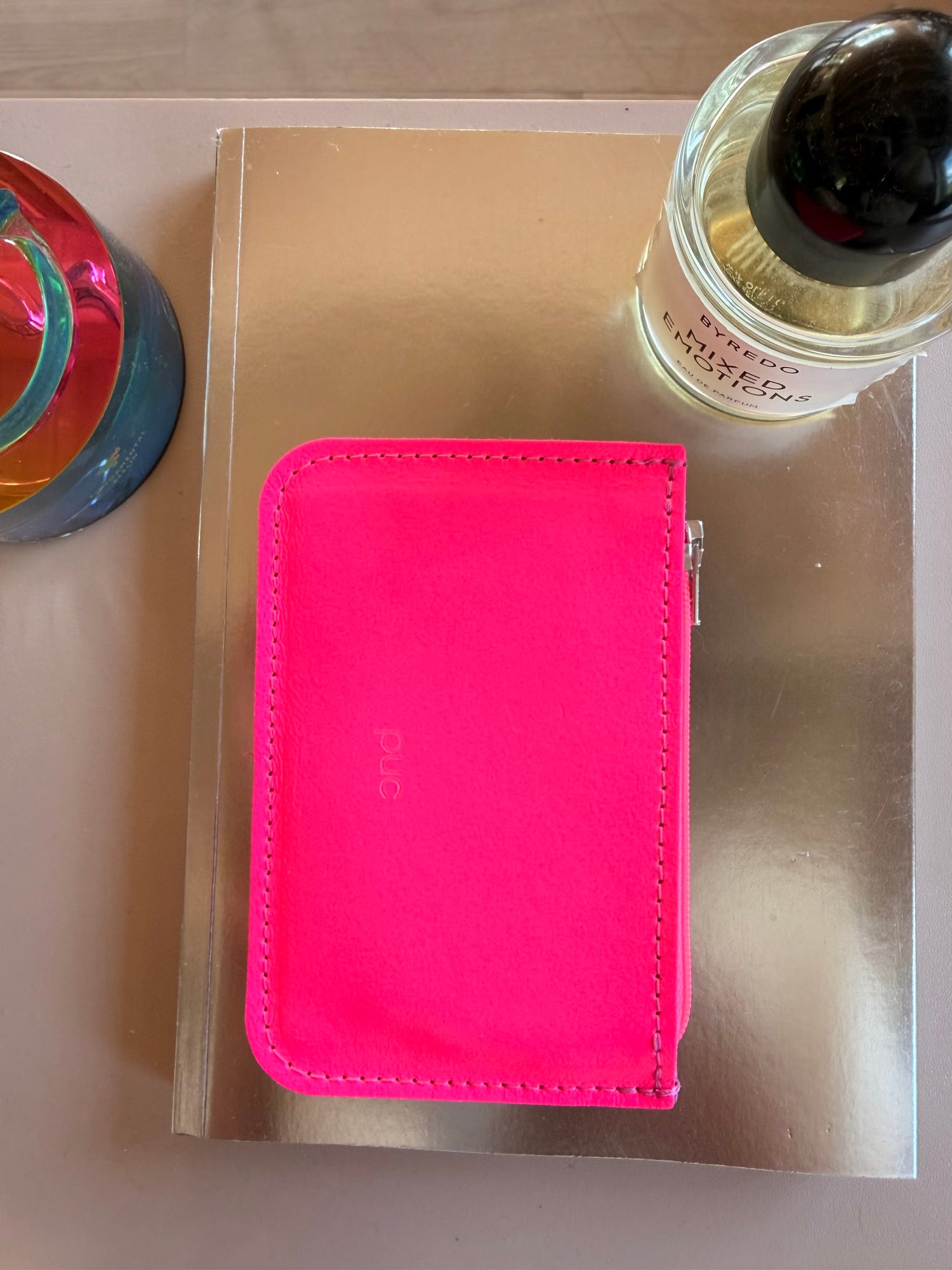 Easy Wallet – Ledergeldbörse in Neonfarben