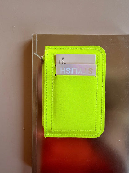 Easy Wallet – Ledergeldbörse in Neonfarben