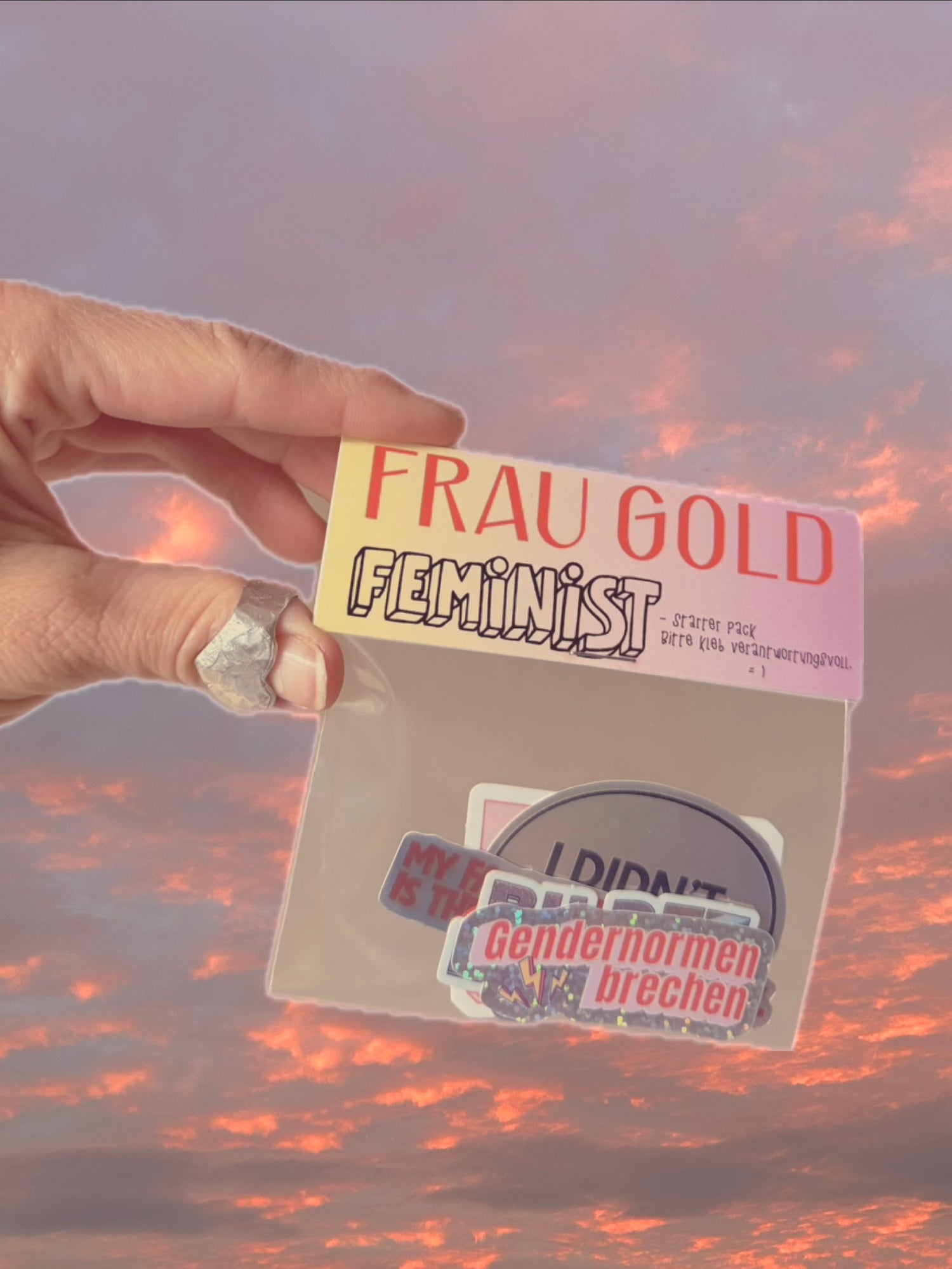 Original Frau Gold 'Feminist Sticker Starter Pack' - Frau Gold