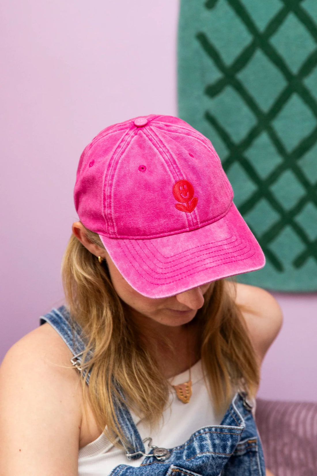 Grow- fun Cap, unisex, pink rot - Frau Gold