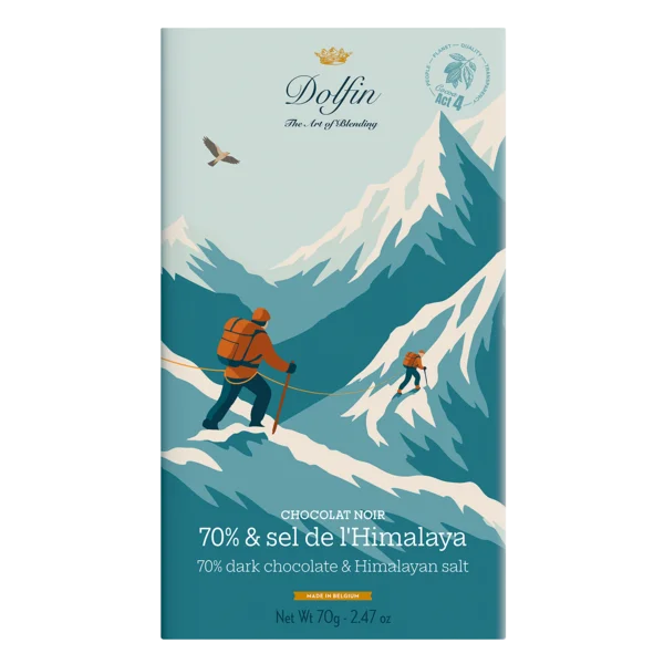 Zartbitterschokolade mit Himalayasalz
