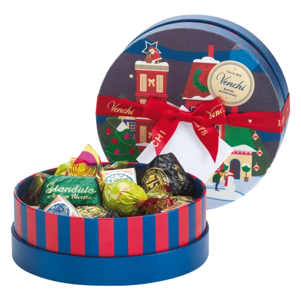 Runde Winter Geschenkbox von Venchi