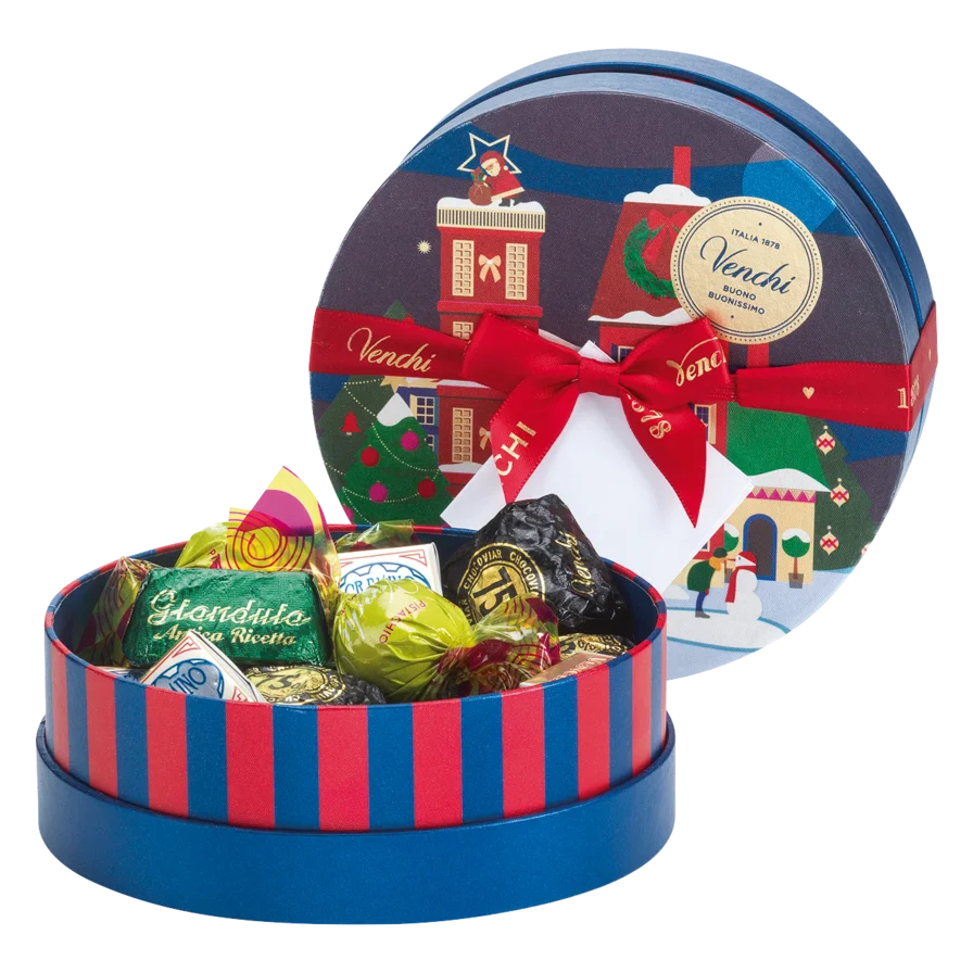 Runde Geschenkbox von Venchi