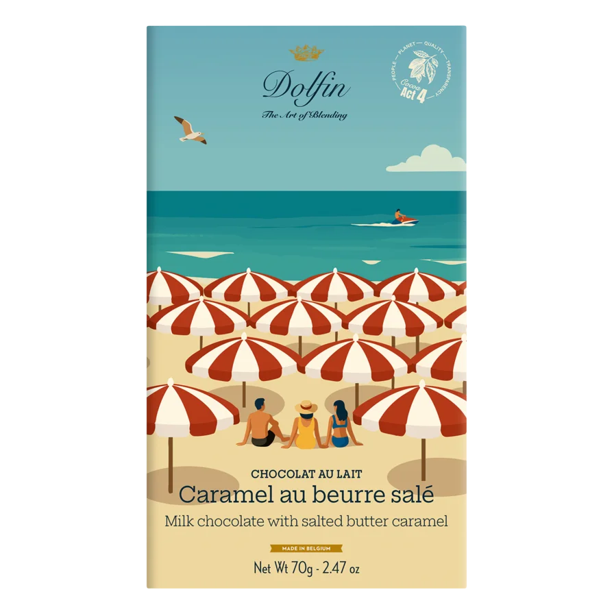 Vollmilchschokolade mit gesalzenem Butterkaramell - Sommeredition - Frau Gold