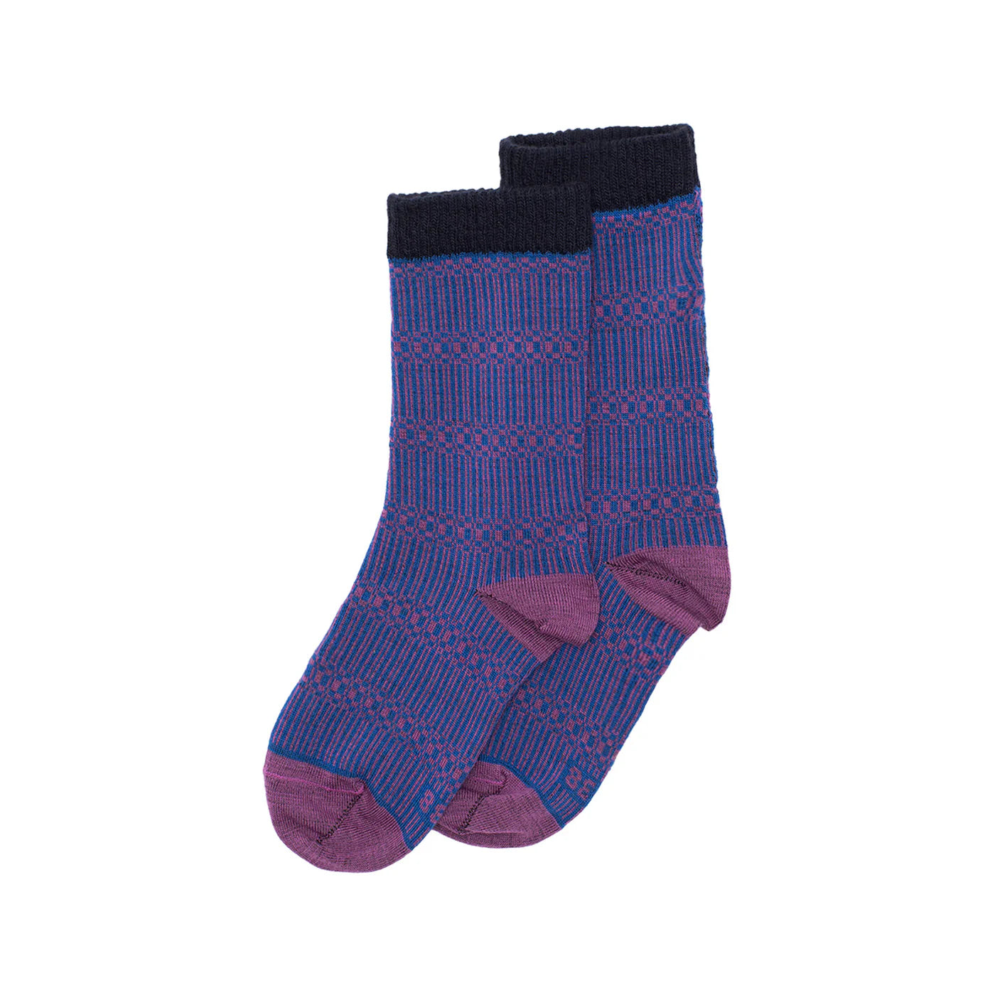 Wollsocken Bauhaus - Purple