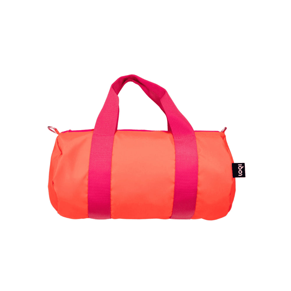 LOQI NEON Dark Orange Recycled Medium Weekender