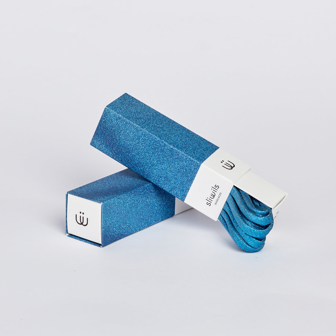 Schuhbändel Glamour Blue