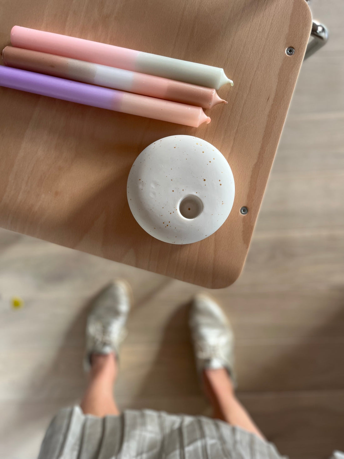 Nebensonne - der Signature Kerzenhalter für Frau Gold Kerzen - Frau Gold