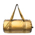 „LOQI METALLIC Gold Large Weekender – großer Weekender in glänzendem Metallic-Gold mit abnehmbarem Schultergurt und Außentasche, 25 × 50 × 25 cm"

