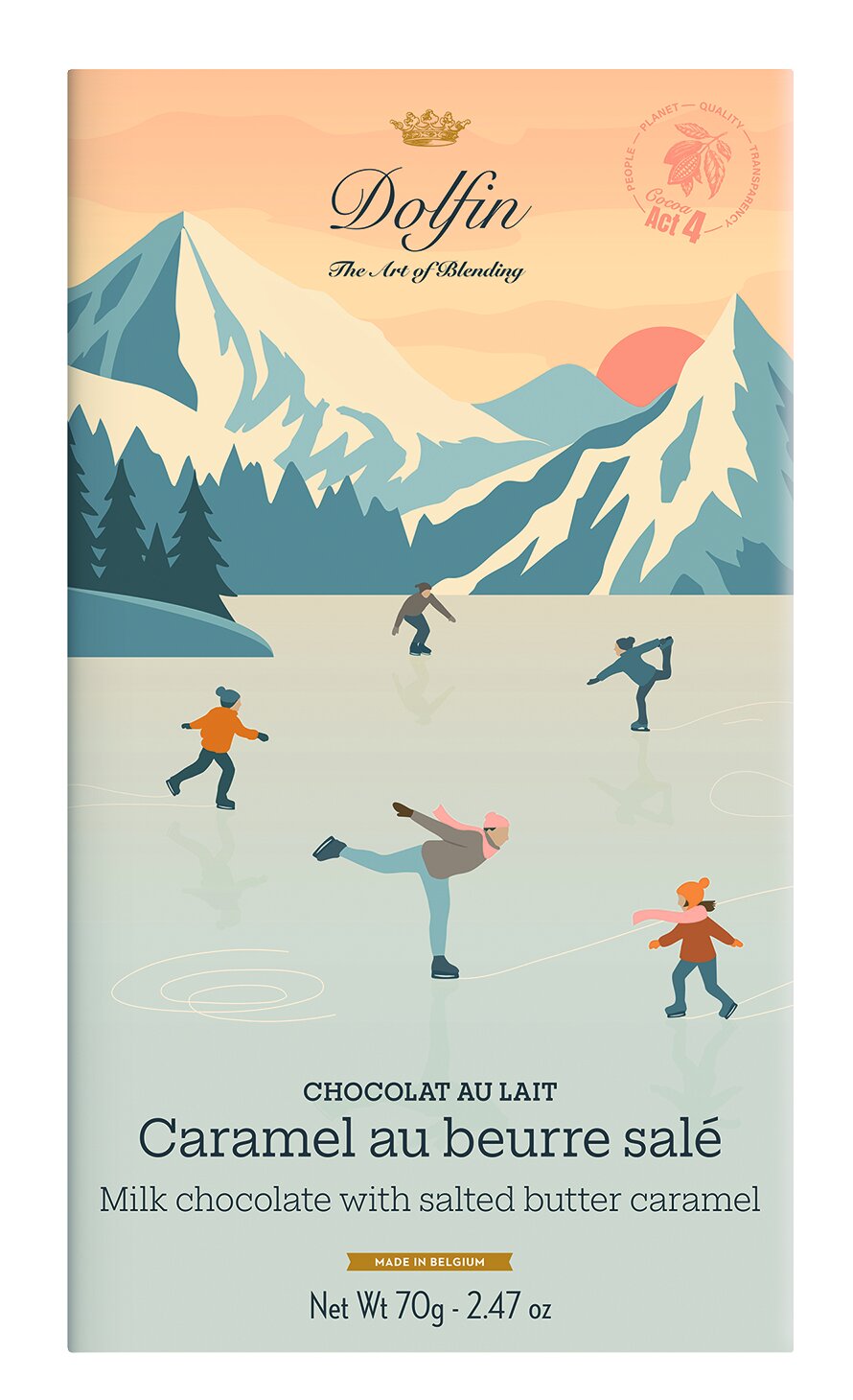 Dolfin Vollmilchschokolade Salted Caramel – Winter